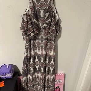 Banana Republic Black and White Maxi Dress